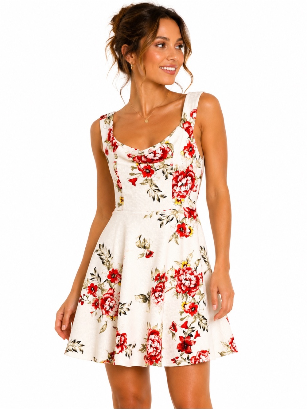Love j‎ Floral Skater mini dress, Size M